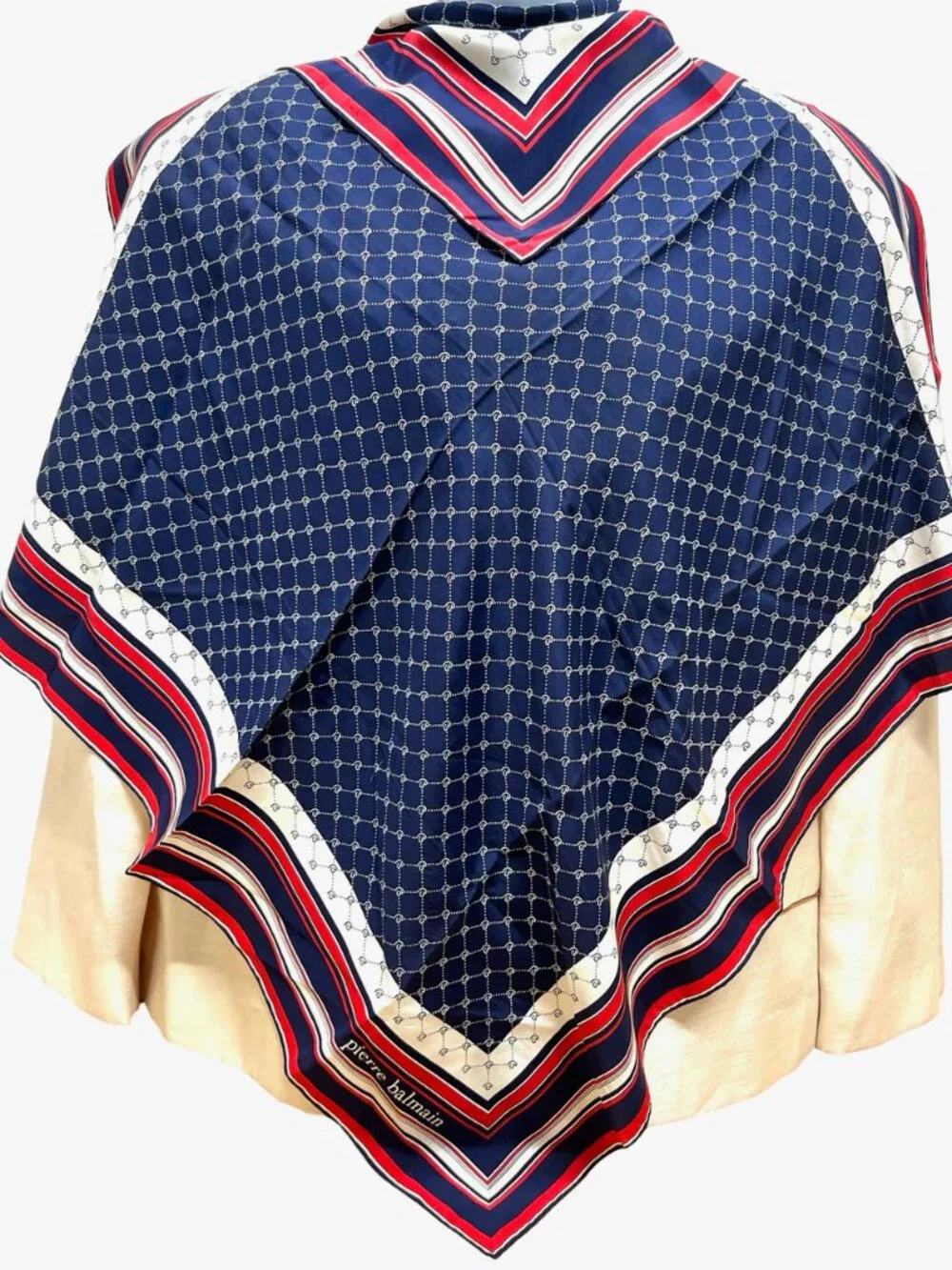 Pierre Balmain  100% silk  Satin  scarf 31